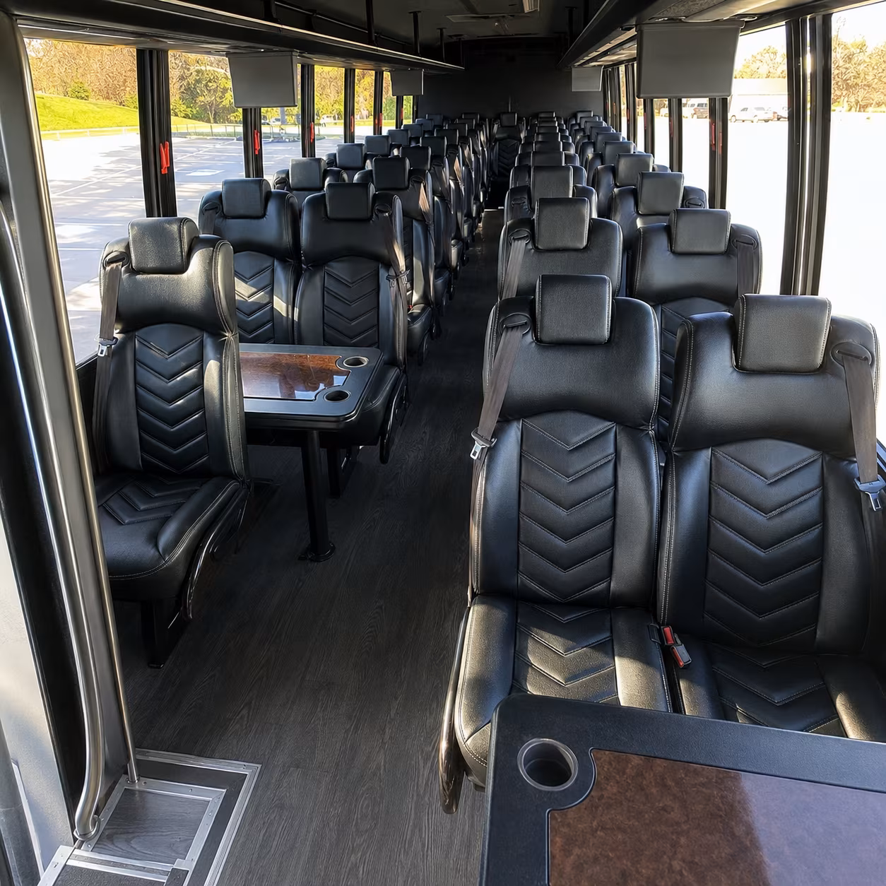 Allen allen airport transportation party bus exterior