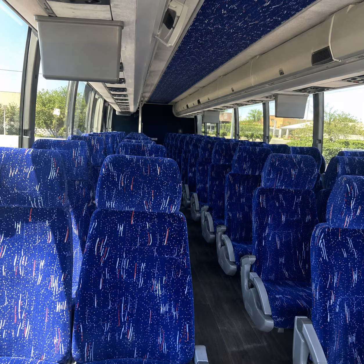 Allen allen airport transportation party bus exterior
