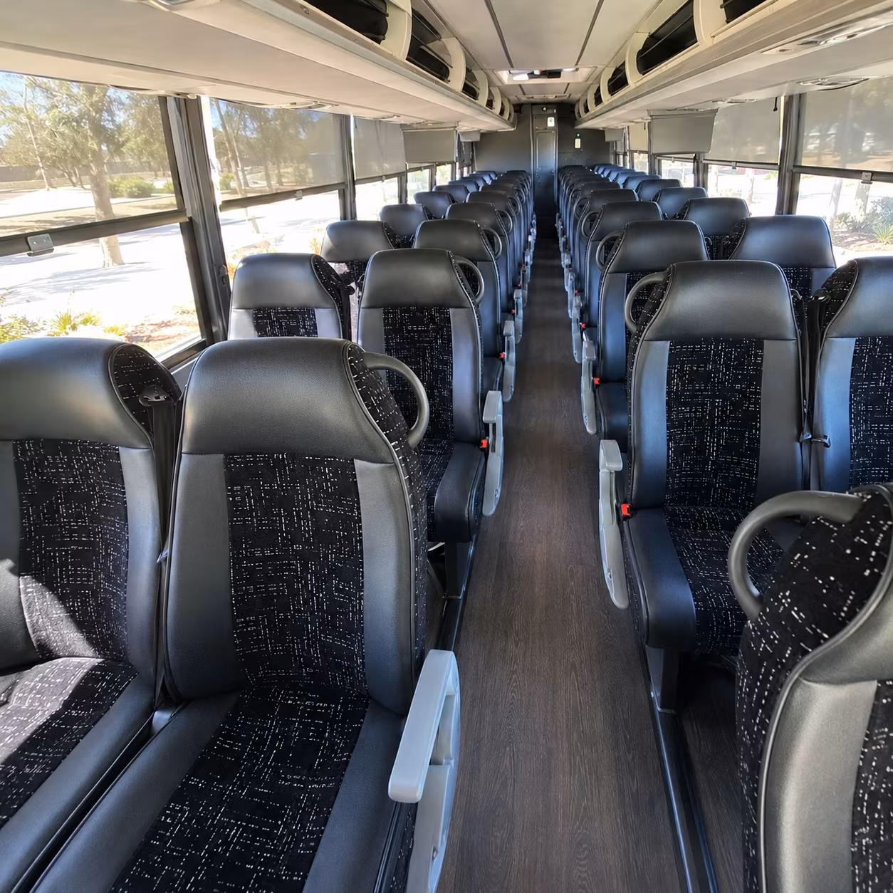 Allen allen airport transportation party bus exterior