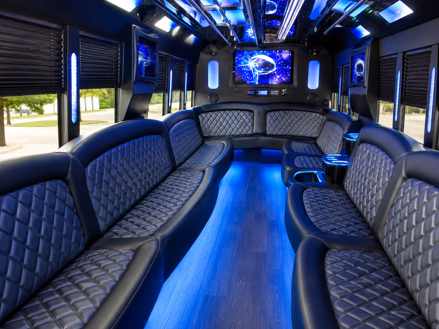 Allen allen bachelor bachelorette party bus rental party bus exterior