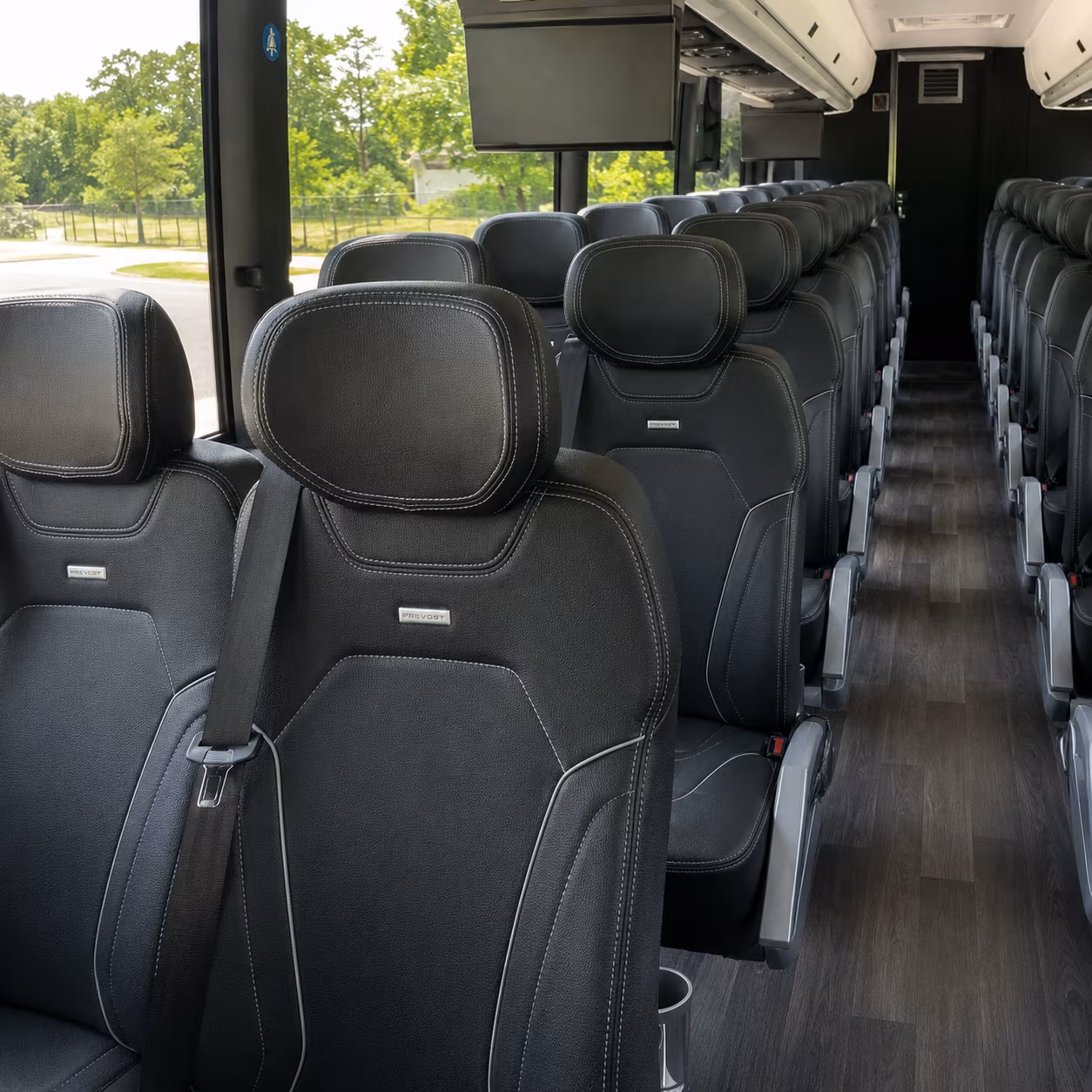 Allen allen corporate event party bus rental party bus exterior