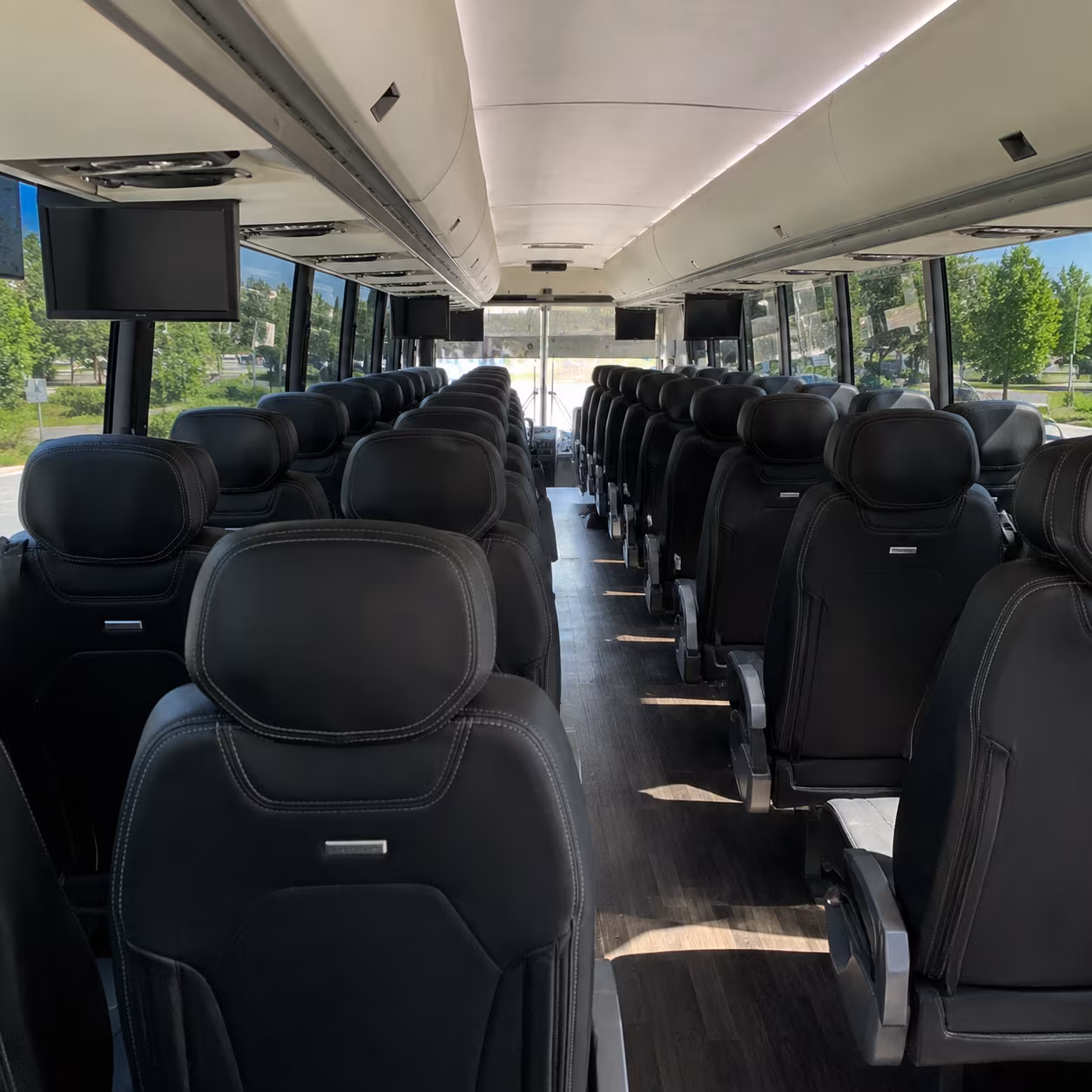 Allen allen corporate event party bus rental party bus exterior