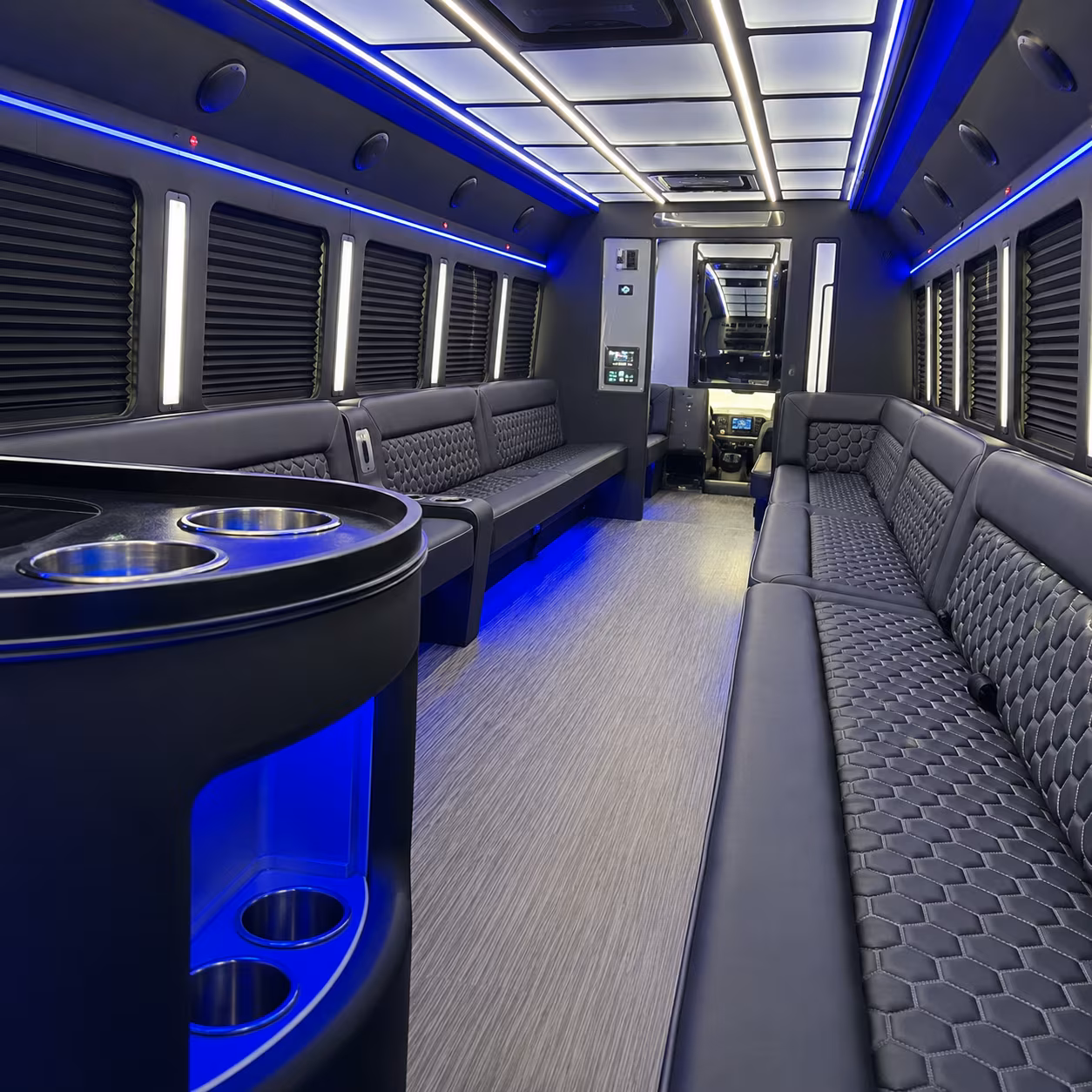 Allen allen private event party bus rental party bus exterior