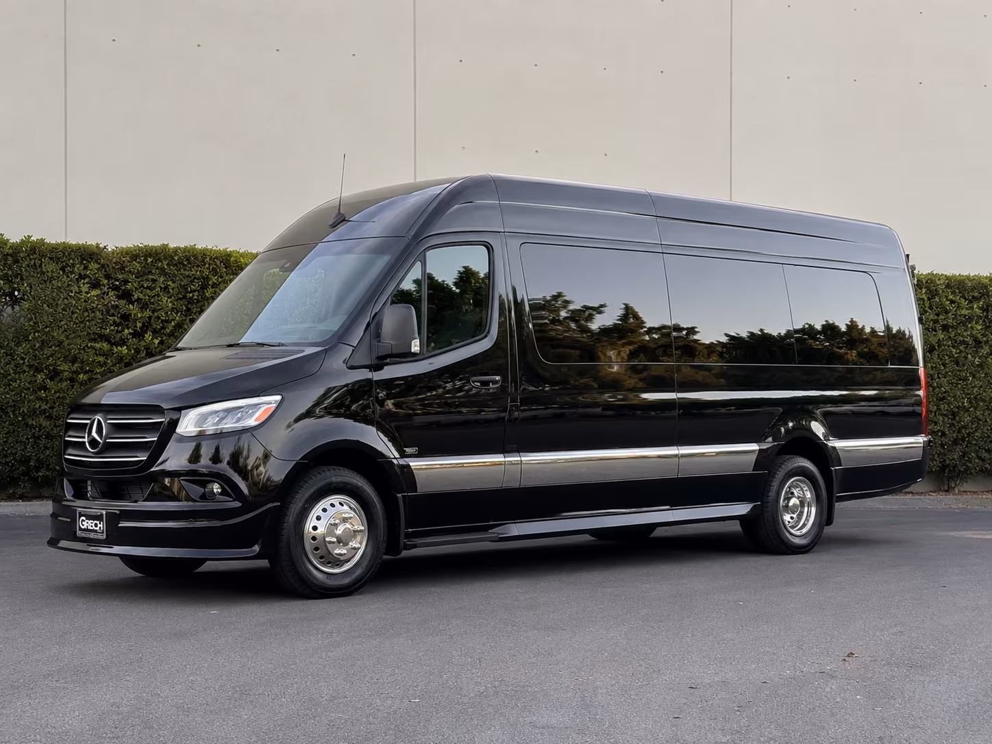 Allen allen school event bus rental party bus exterior