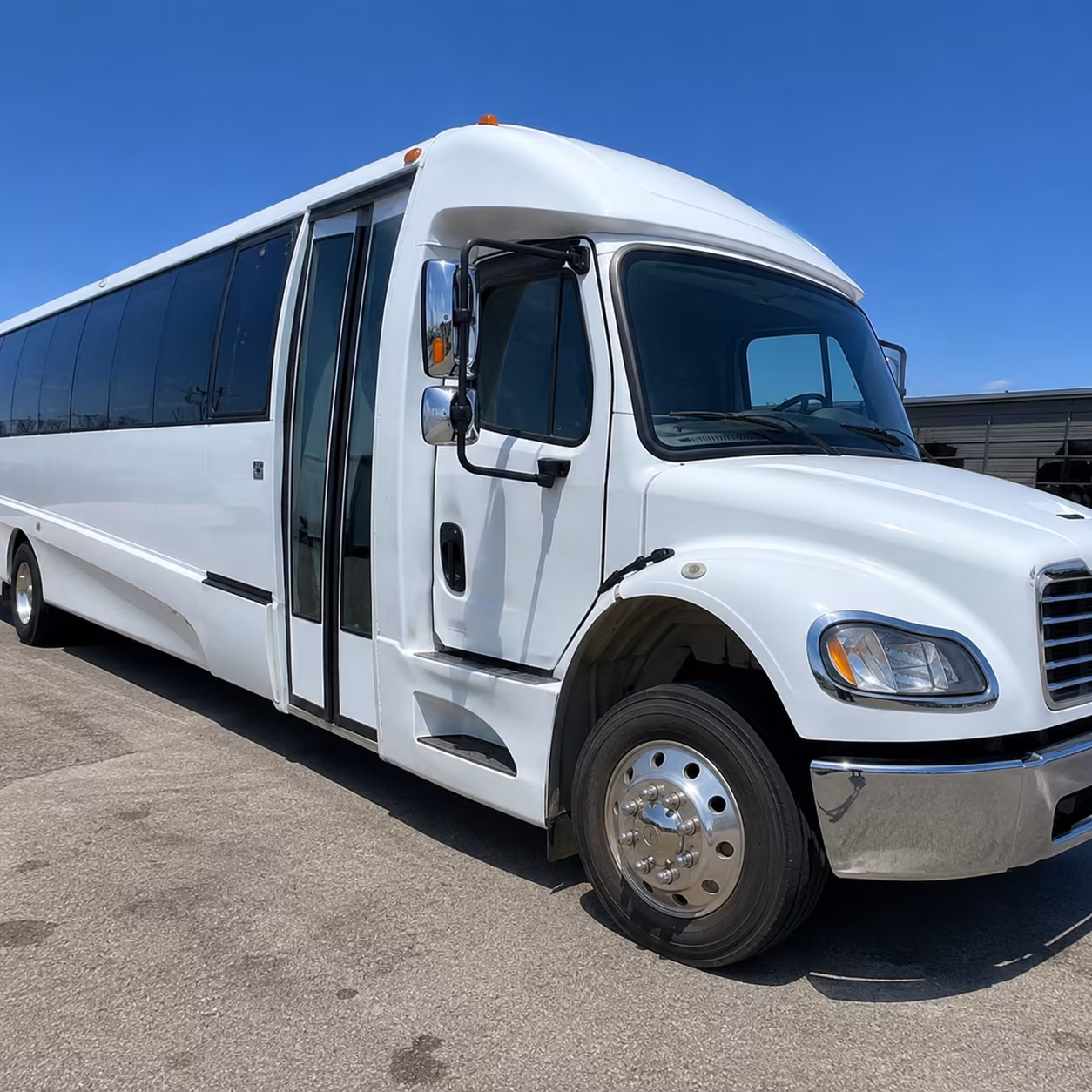 Allen allen school event bus rental party bus exterior