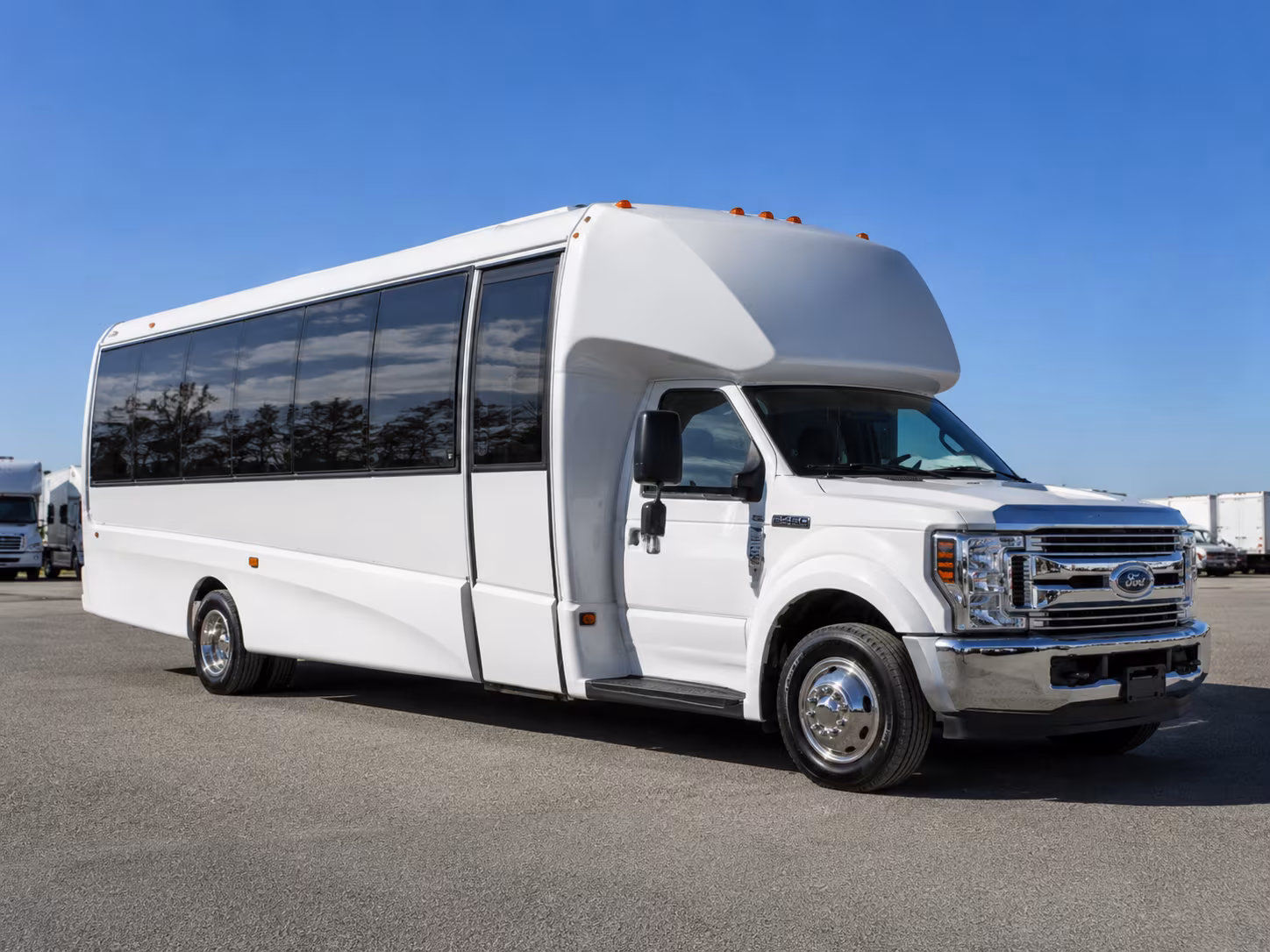 Allen allen school event bus rental party bus exterior