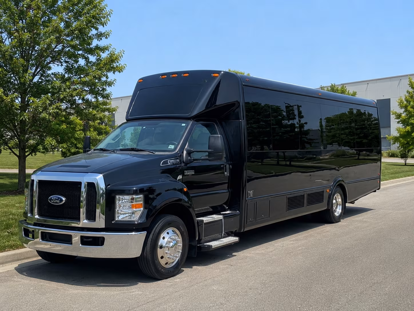 Allen allen wedding party bus rental party bus exterior