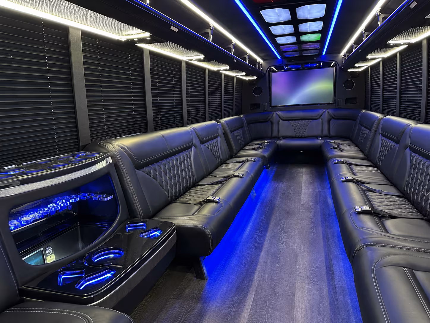 Allen Wedding Transportation onboard seating