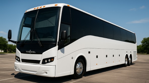 Exterior of Charter Bus Company Dallas's 50 Passenger Party Bus in Dallas