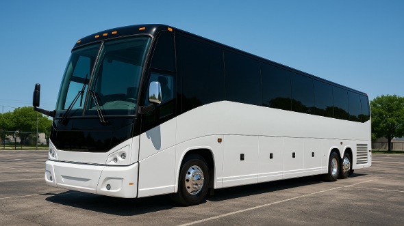 Exterior of Charter Bus Company Denton 's 50 Passenger Party Bus in Denton 