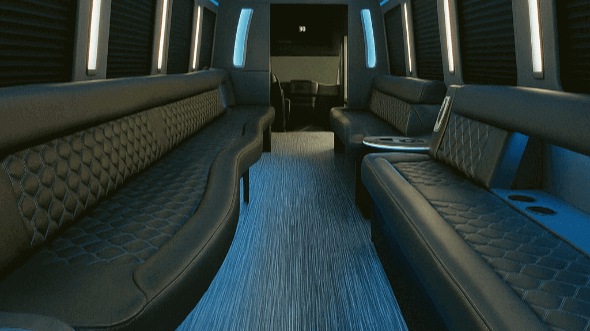 Interior of Charter Bus Company McKinney 's 50 Passenger Party Bus in McKinney 