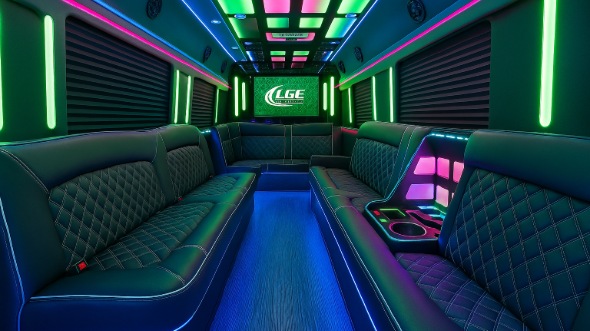 allen 25 passenger party bus rental